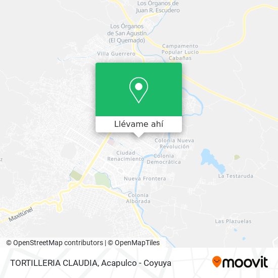 Mapa de TORTILLERIA CLAUDIA