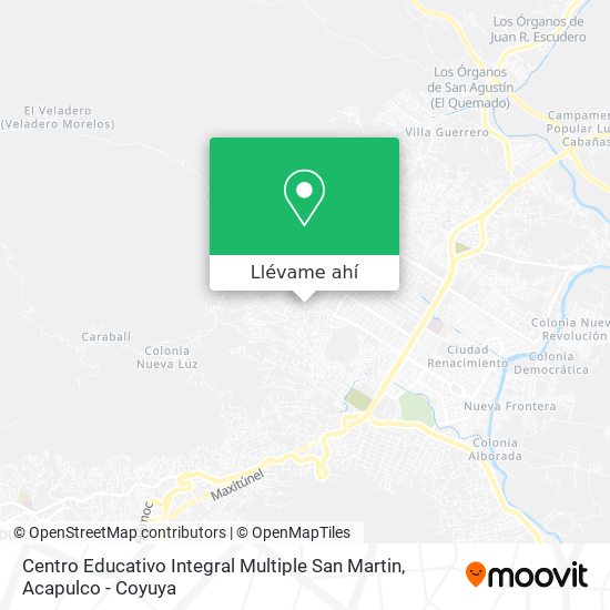 Mapa de Centro Educativo Integral Multiple San Martin