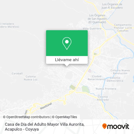 Mapa de Casa de Día del Adulto Mayor Villa Aurorita