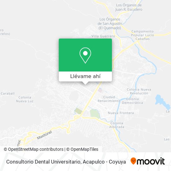 Mapa de Consultorio Dental Universitario