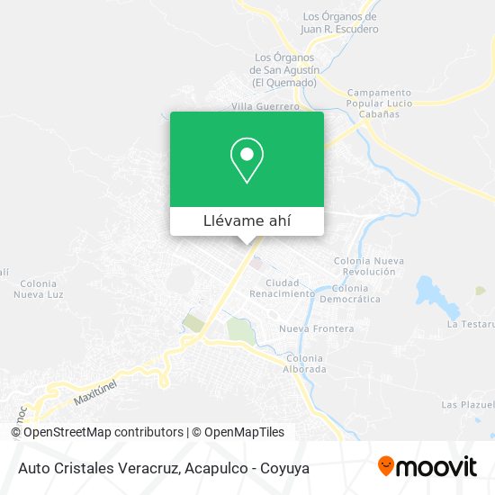 Mapa de Auto Cristales Veracruz