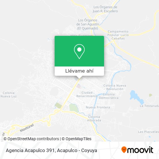 Mapa de Agencia Acapulco 391