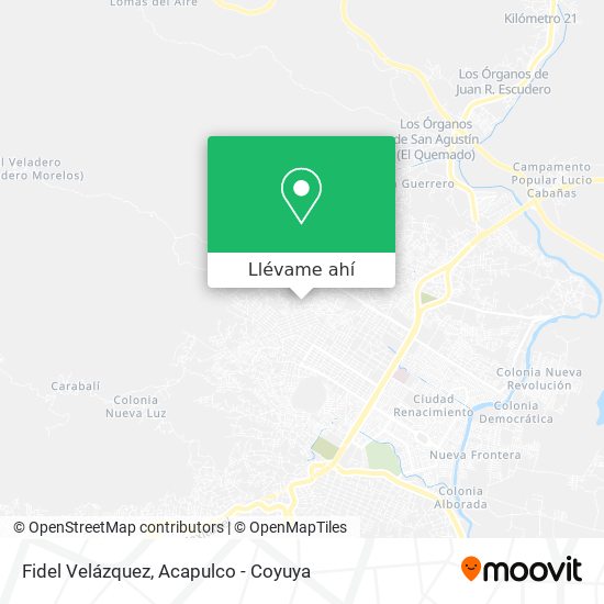 Mapa de Fidel Velázquez