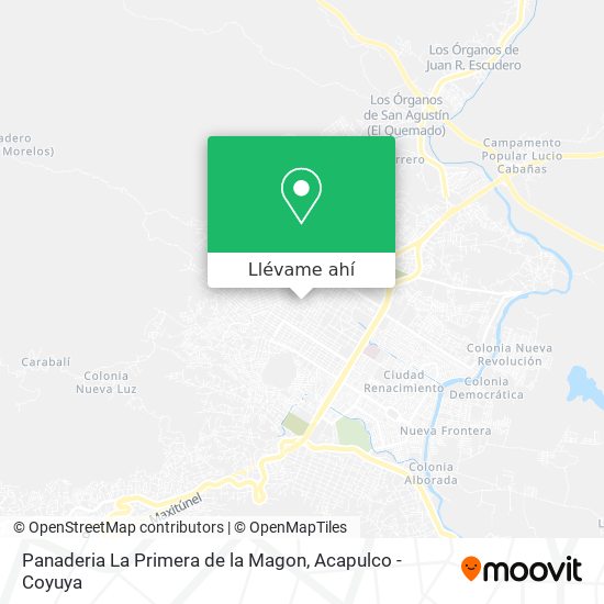 Mapa de Panaderia La Primera de la Magon