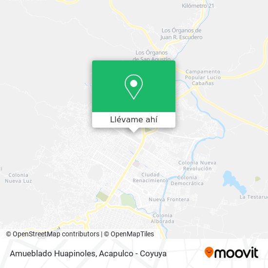 Mapa de Amueblado Huapinoles