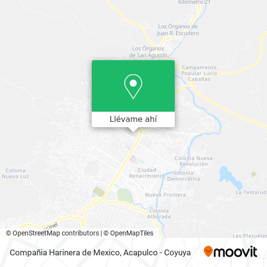 Mapa de Compañia Harinera de Mexico