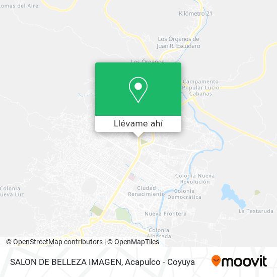 Mapa de SALON DE BELLEZA IMAGEN