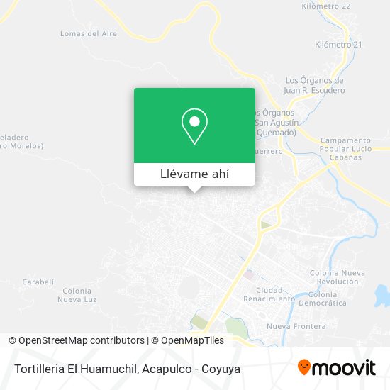 Mapa de Tortilleria El Huamuchil