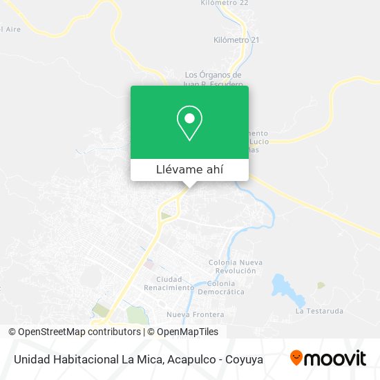 Mapa de Unidad Habitacional La Mica