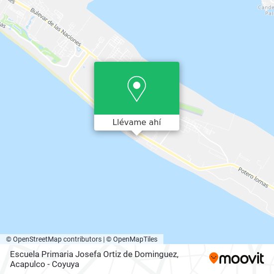 Mapa de Escuela Primaria Josefa Ortiz de Dominguez