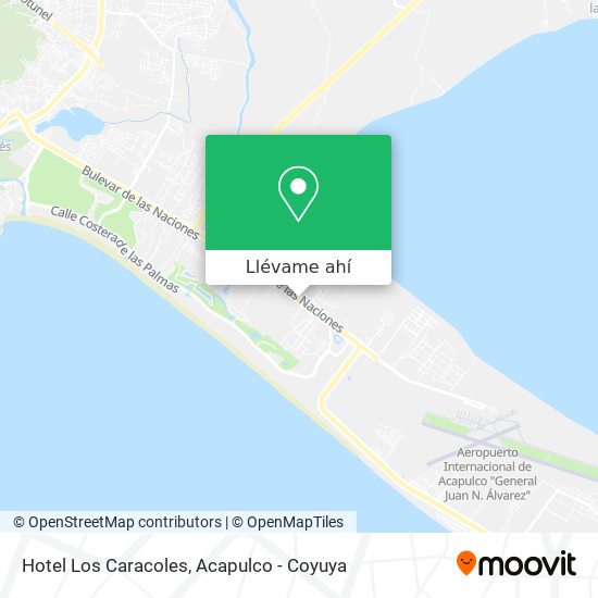 Mapa de Hotel Los Caracoles