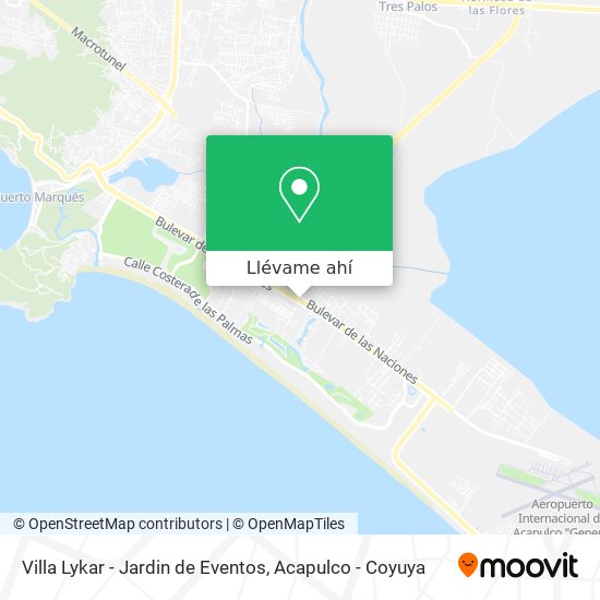 Mapa de Villa Lykar - Jardin de Eventos