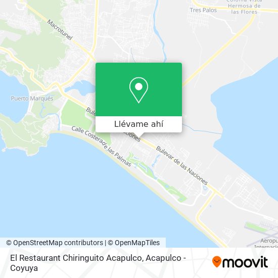 Mapa de El Restaurant Chiringuito Acapulco