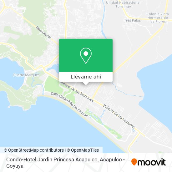 Mapa de Condo-Hotel Jardin Princesa Acapulco
