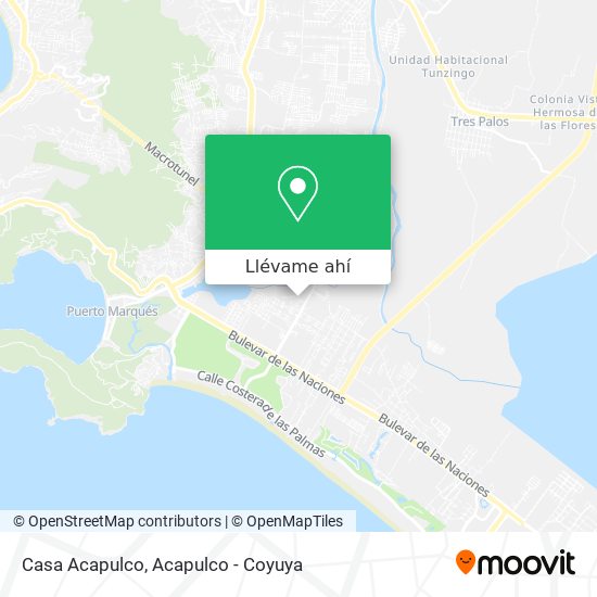 Mapa de Casa Acapulco