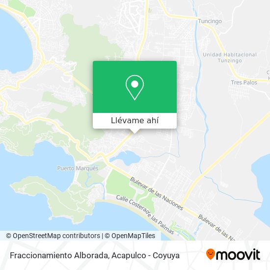 Cómo llegar a Fraccionamiento Alborada en Acapulco De Juárez en Autobús?