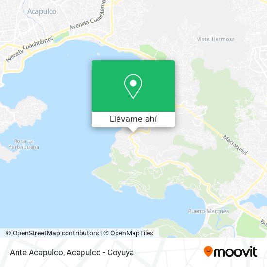 Mapa de Ante Acapulco