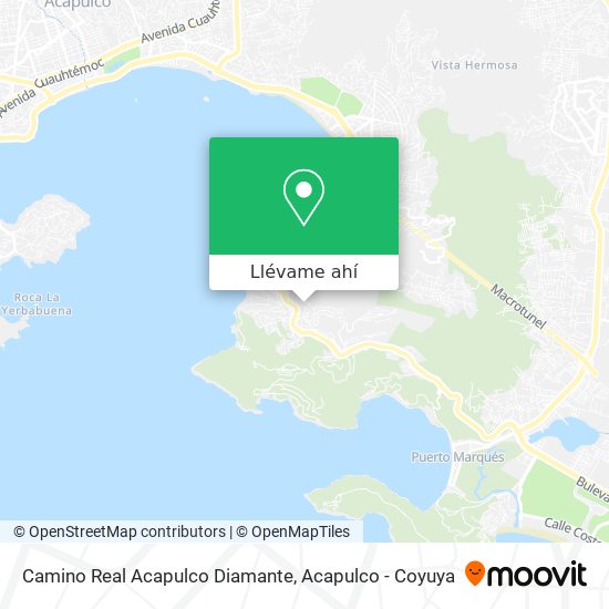 Mapa de Camino Real Acapulco Diamante