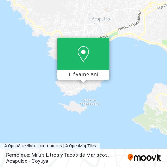 Mapa de Remolque: Miki's Litros y Tacos de Mariscos