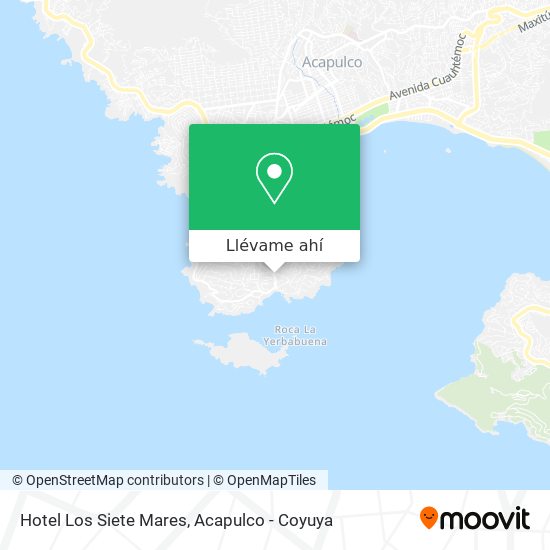 Mapa de Hotel Los Siete Mares