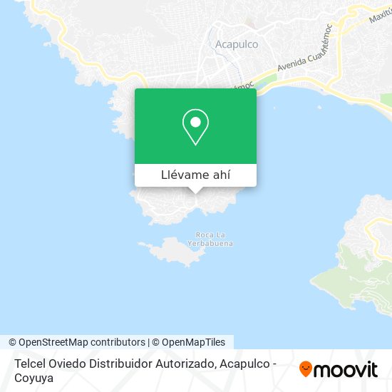 Mapa de Telcel Oviedo Distribuidor Autorizado