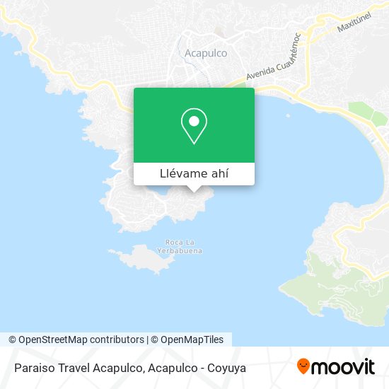 Mapa de Paraiso Travel Acapulco