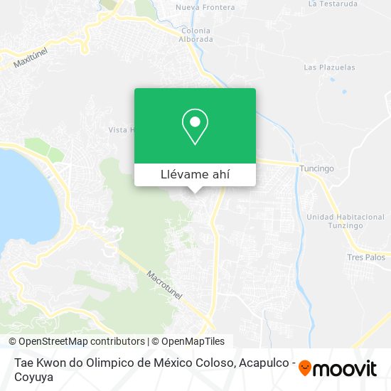 Mapa de Tae Kwon do Olimpico de México Coloso