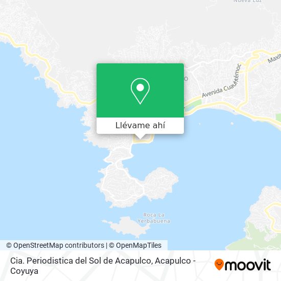 Mapa de Cia. Periodistica del Sol de Acapulco