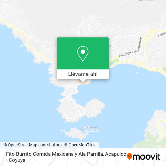 Mapa de Fito Burrito Comida Mexicana y Ala Parrilla