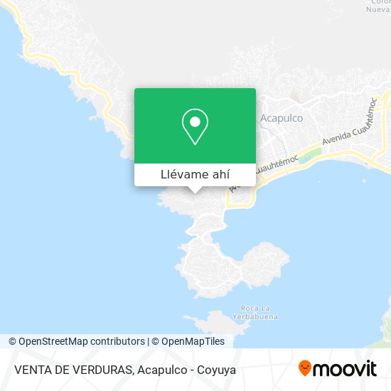 Mapa de VENTA DE VERDURAS