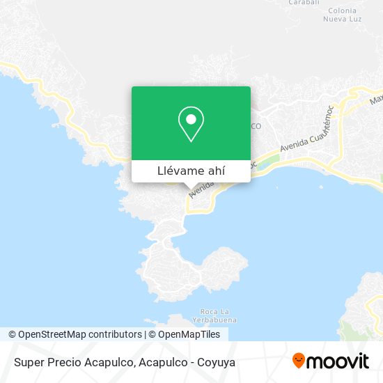 Mapa de Super Precio Acapulco