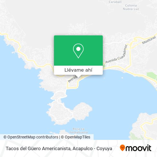 Mapa de Tacos del Güero Americanista