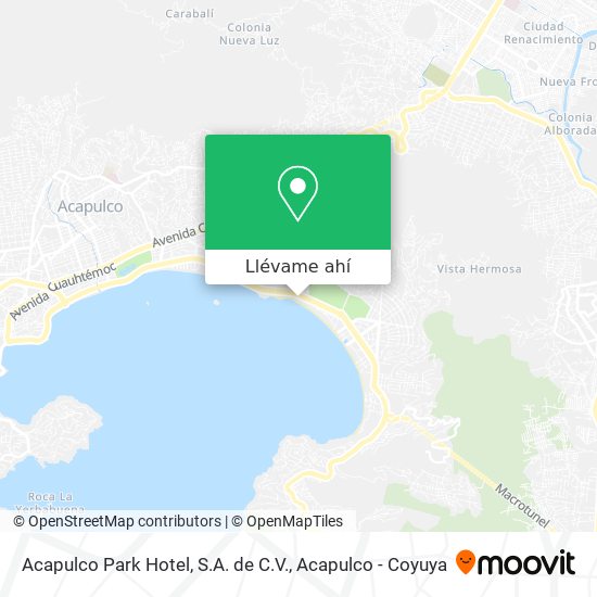 Mapa de Acapulco Park Hotel, S.A. de C.V.