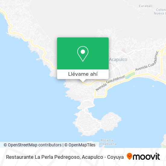 Mapa de Restaurante La Perla Pedregoso