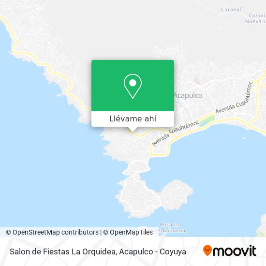 Mapa de Salon de Fiestas La Orquidea