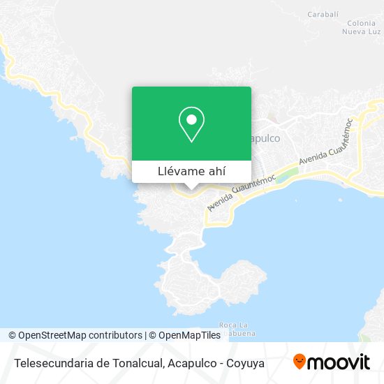 Mapa de Telesecundaria de Tonalcual
