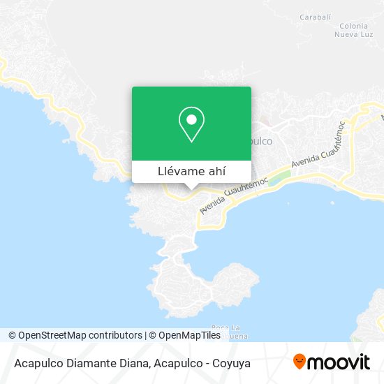 Mapa de Acapulco Diamante Diana