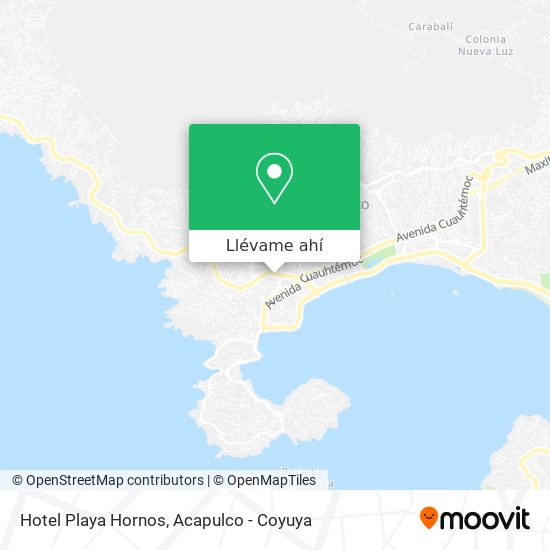 Mapa de Hotel Playa Hornos