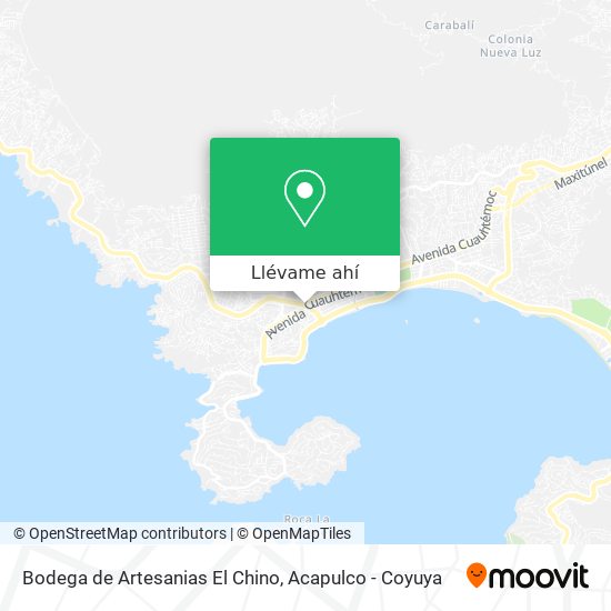 Mapa de Bodega de Artesanias El Chino