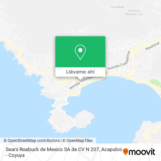 Mapa de Sears Roebuck de Mexico SA de CV N 207
