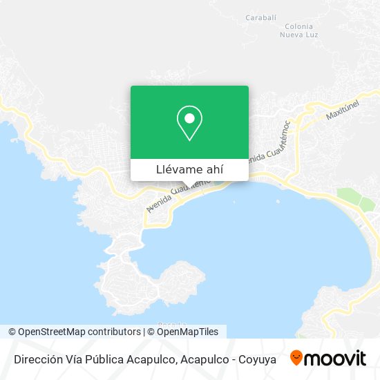 Mapa de Dirección Vía Pública Acapulco