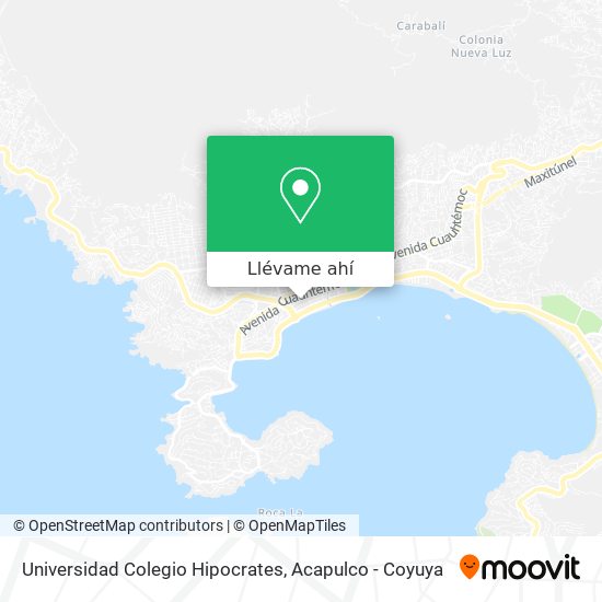 Mapa de Universidad Colegio Hipocrates