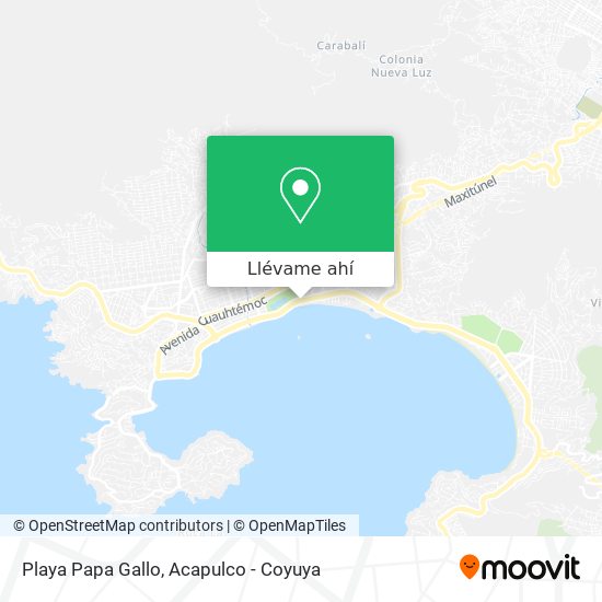 Mapa de Playa Papa Gallo