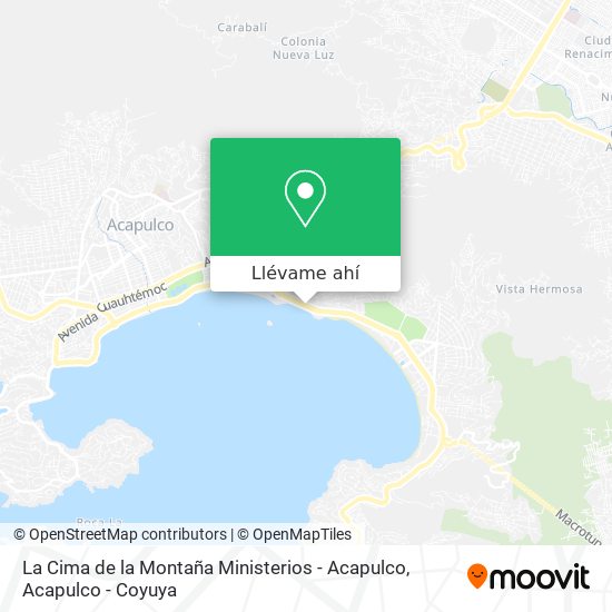 Mapa de La Cima de la Montaña Ministerios - Acapulco