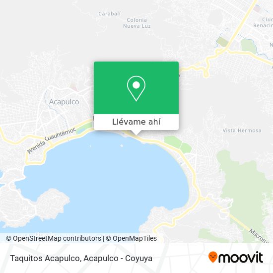 Mapa de Taquitos Acapulco