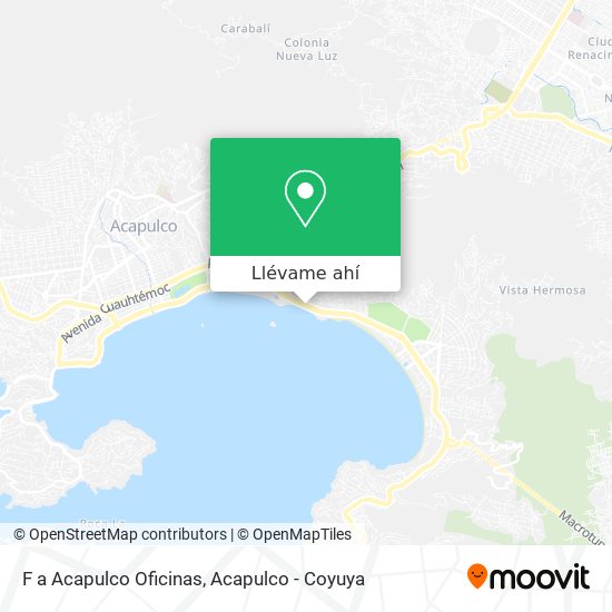 Mapa de F a Acapulco Oficinas