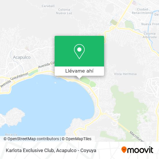 Cómo llegar a Karlota Exclusive Club en Acapulco De Juárez en Autobús?