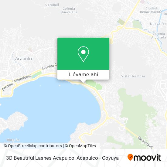 Mapa de 3D Beautiful Lashes Acapulco