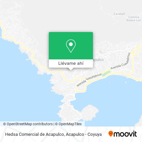 Mapa de Hedsa Comercial de Acapulco