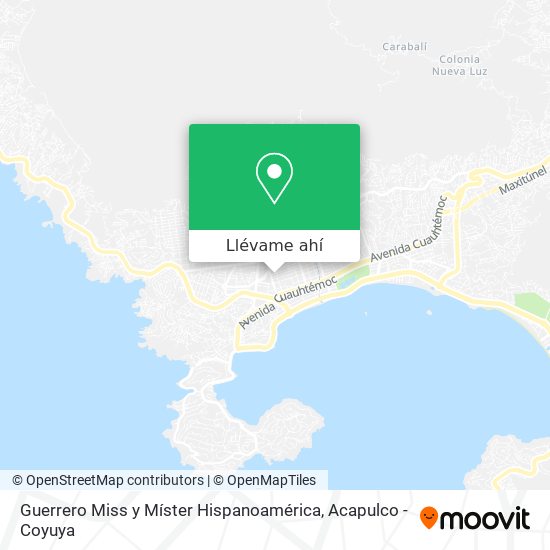 Mapa de Guerrero Miss y Míster Hispanoamérica